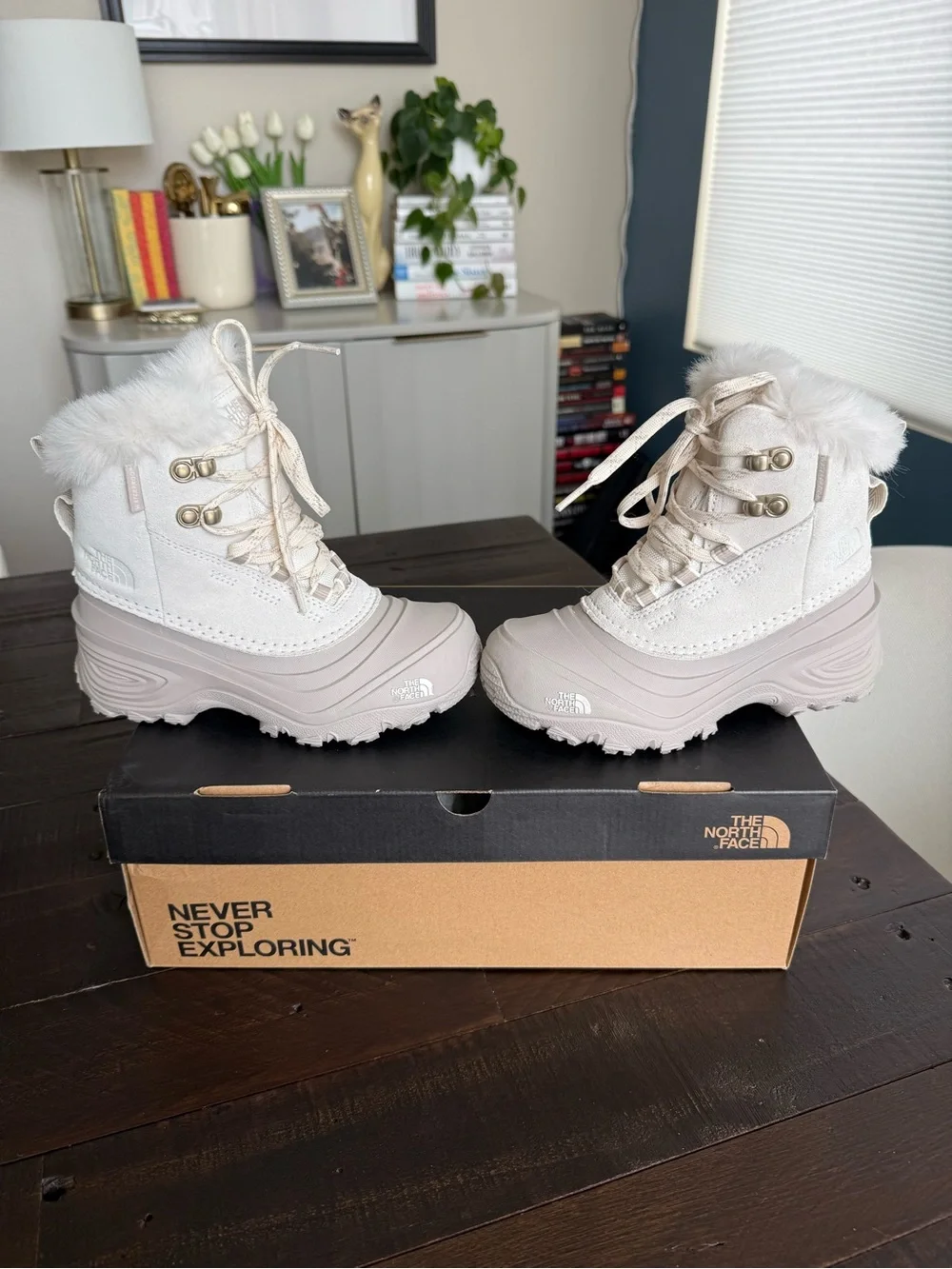 The North Face Kids Fuzzy Winter Boots